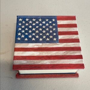American Flag 6 Coaster Set in Decorative Box